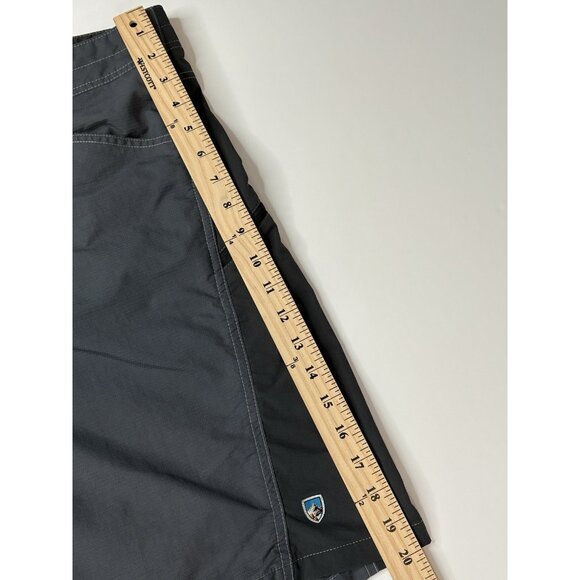 Kuhl Mutiny River Shorts Men’s 36 10” Inseam Grey Black Outdoor Technical - Picture 8 of 12